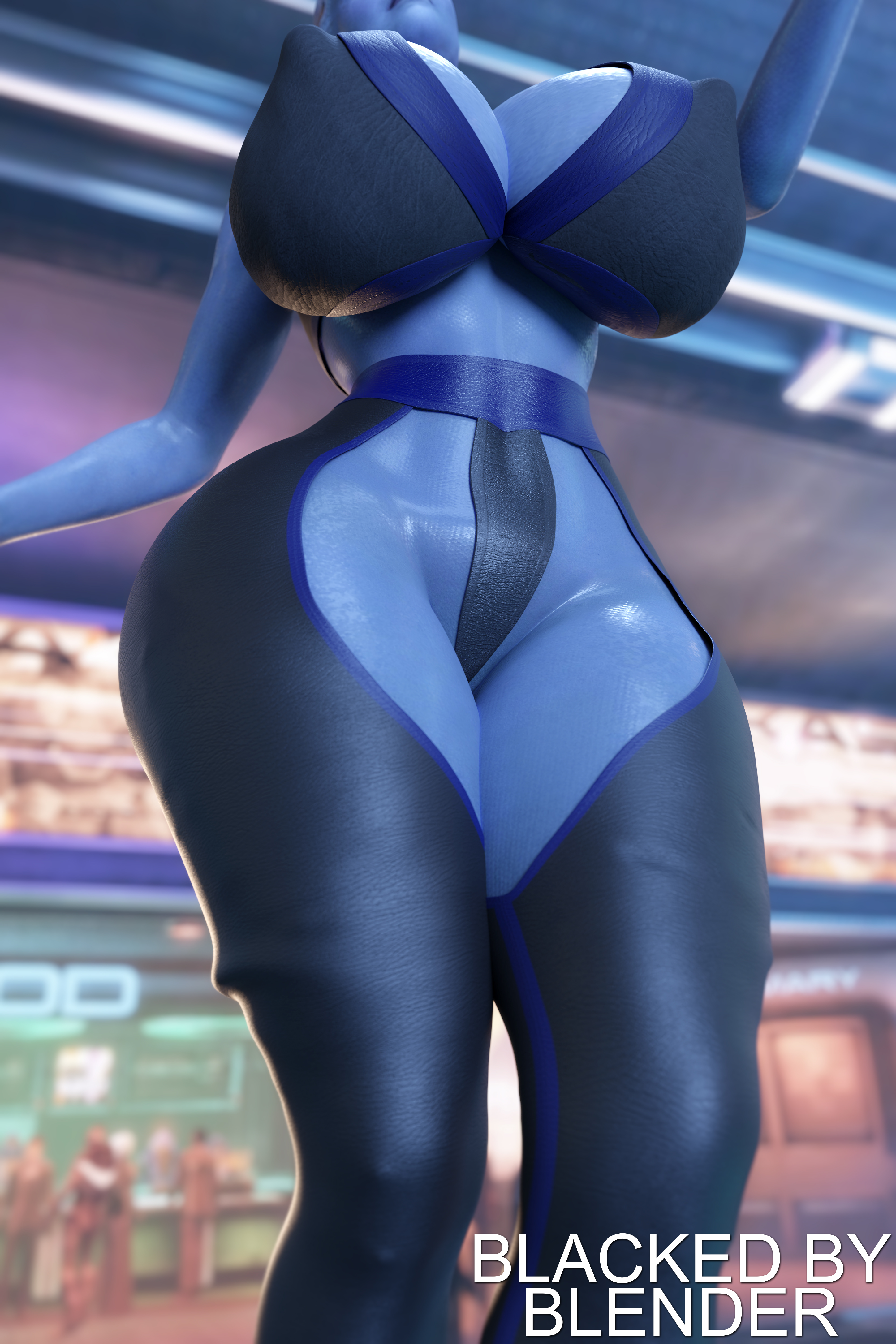1girls, 3d, 3d (artwork), alternate body type, alternate costume, asari, big breasts, blackedblender, breasts, cleavage, curvy, female, female only, huge breasts, large breasts, liara t'soni, mass effect, narrow waist, nipple bulge, skimpy, skimpy clothes, solo, thick, thick thighs, voluptuous, wide hips