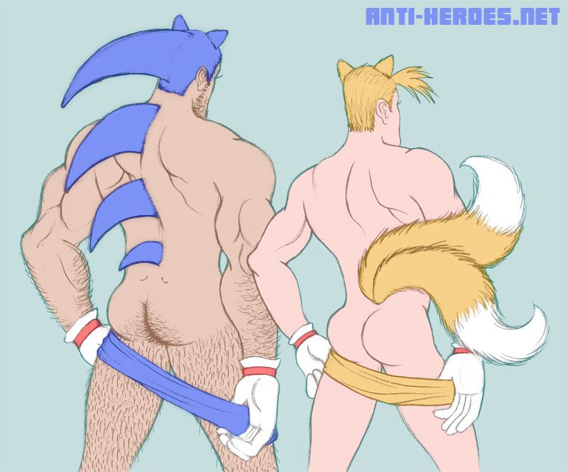 2_tails 2boys anti-heroes.net ass back_view bara blue_boxers blue_underwear boxers boxers_(clothing) bubble_ass bubble_butt butt dat_ass duo duo_focus fur furry_tail gloves hairy hairy_arms hairy_ass hairy_butt hedgehog human human_version humanoid kemonomimi male male/male male_focus male_only mooning multi_tail multiple_males multiple_tails muscles muscular muscular_arms muscular_back muscular_legs muscular_male pastel_background sega simple_background sonic_(series) sonic_the_hedgehog sonic_the_hedgehog_(series) standing tail tails underwear underwear_pull video_games white_gloves yellow_boxers yellow_underwear