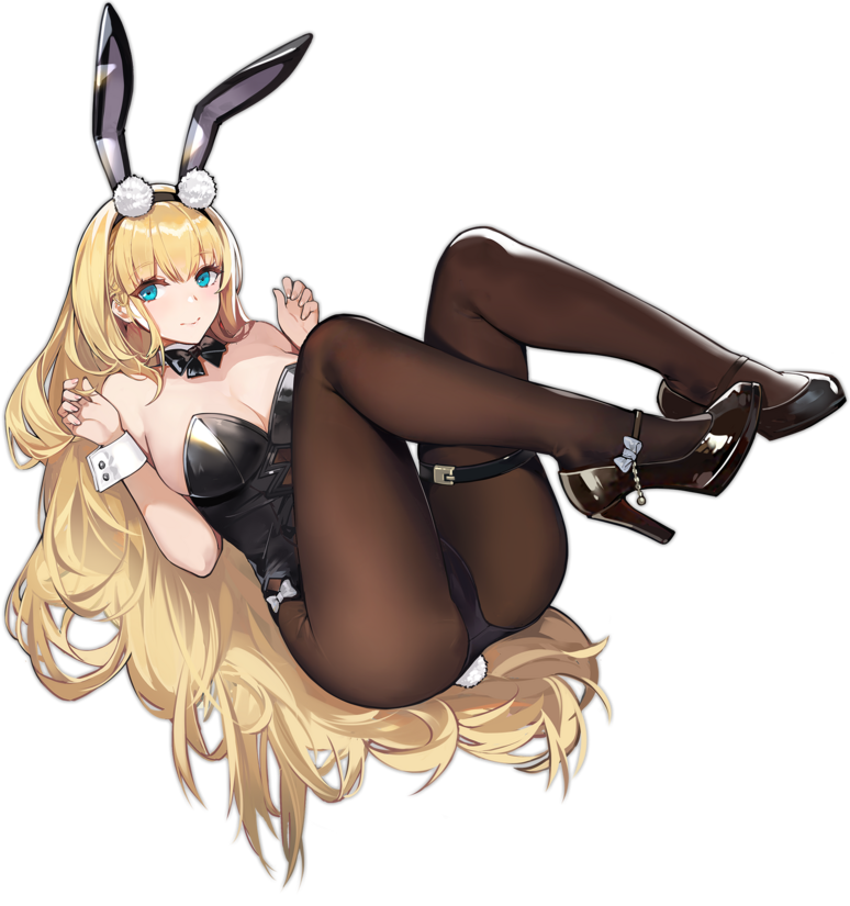 azur_lane big_breasts bunnysuit game laying_down north_carolina_(azur_lane) north_carolina_(the_heart's_desire)_(azur_lane) official_art