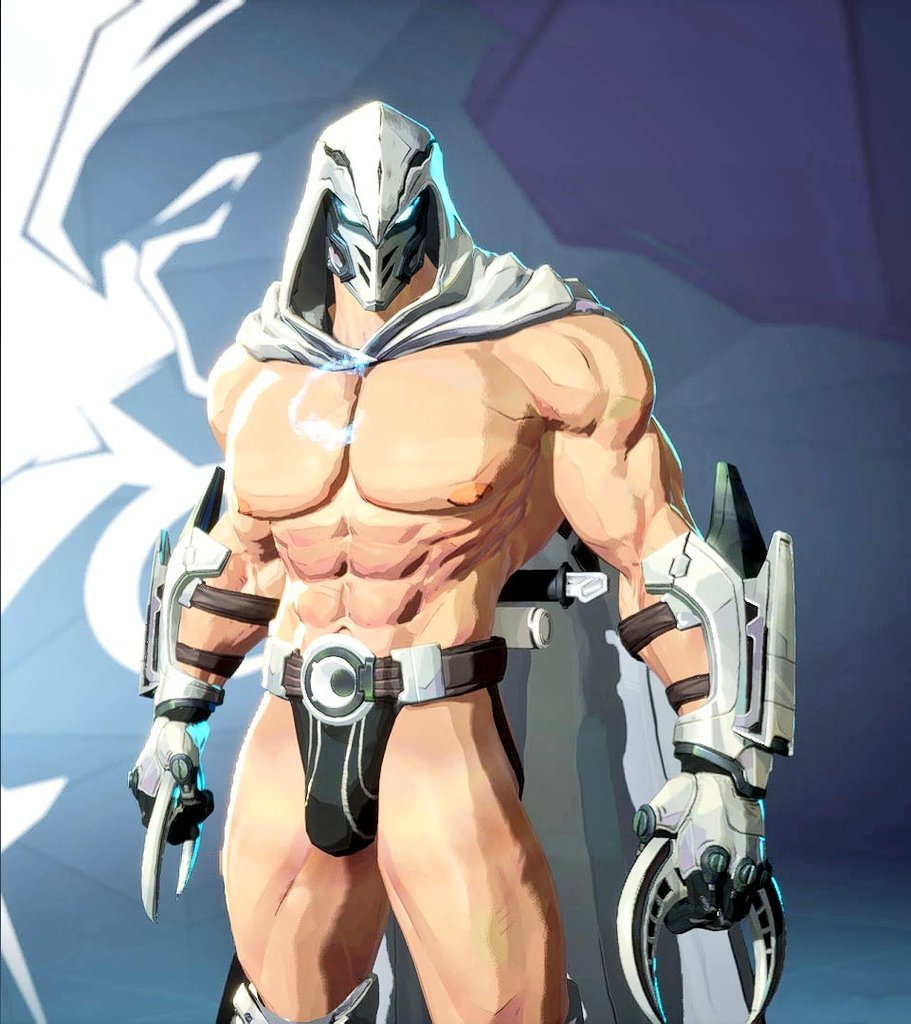 1boy, abs, ass, bara, belly button, biceps, big pecs, body hair, briefs, broad shoulders, bulge, cape, edit, game screenshot, gloves, hairy, hairy chest, hairy male, happy trail, looking at viewer, male, male only, marvel, marvel rivals, mask, mod, moon knight, moon knight (marvel rivals), moon knight (series), muscular, muscular arms, muscular male, nipples, paragas95leon, pecs, penis, penis bulge, thick legs, thick thighs, thong, tie, tight clothing, tight underwear, topless, underwear