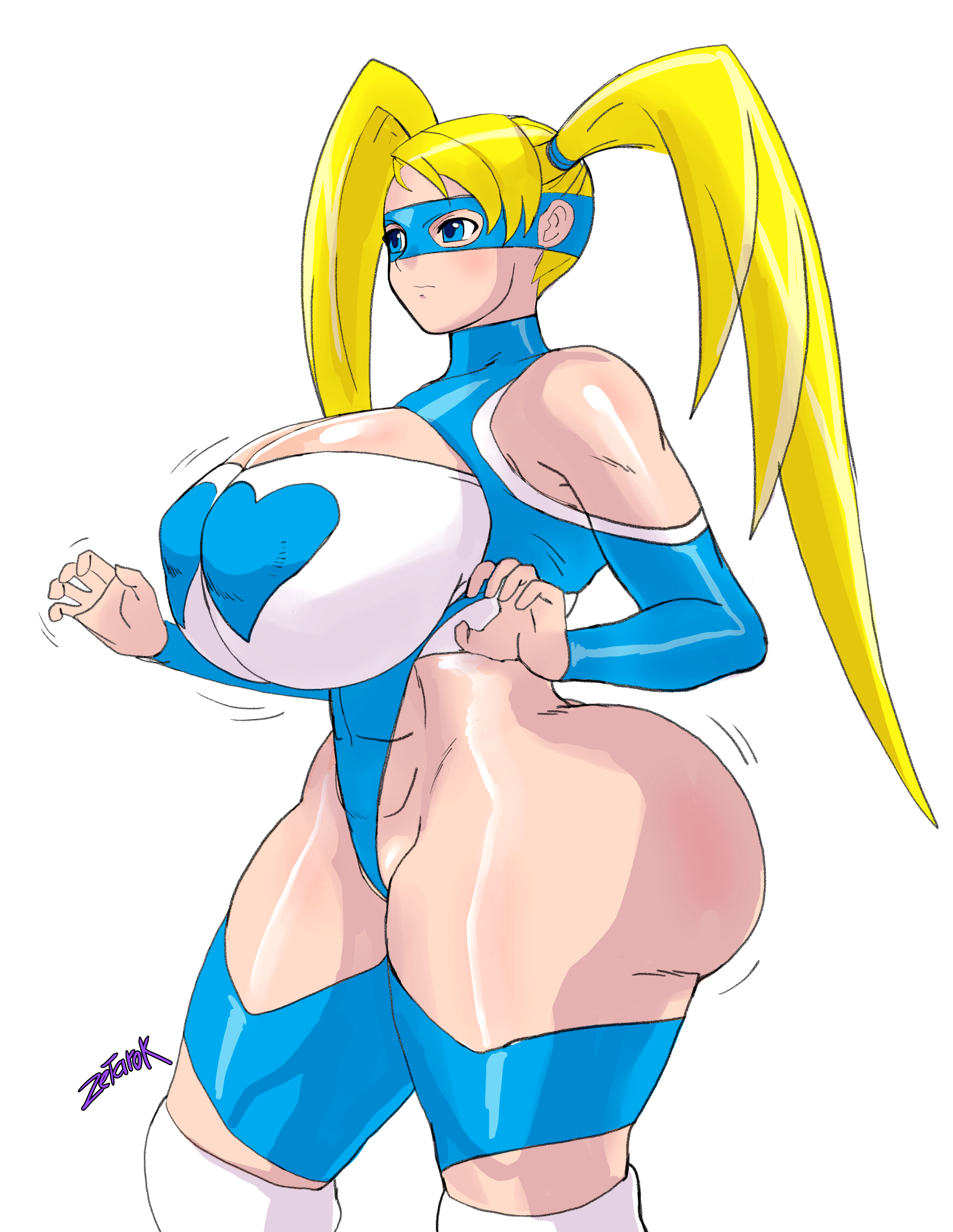 abs, ass, big ass, big breasts, blonde hair, blue eyes, breasts, capcom, curvy, female, huge ass, large ass, large breasts, light skin, light-skinned female, muscular, muscular female, narrow waist, nipple bulge, pale skin, pale-skinned female, plump, rainbow mika, round ass, street fighter, thick, thick ass, thick thighs, voluptuous, wide hips, zetarok