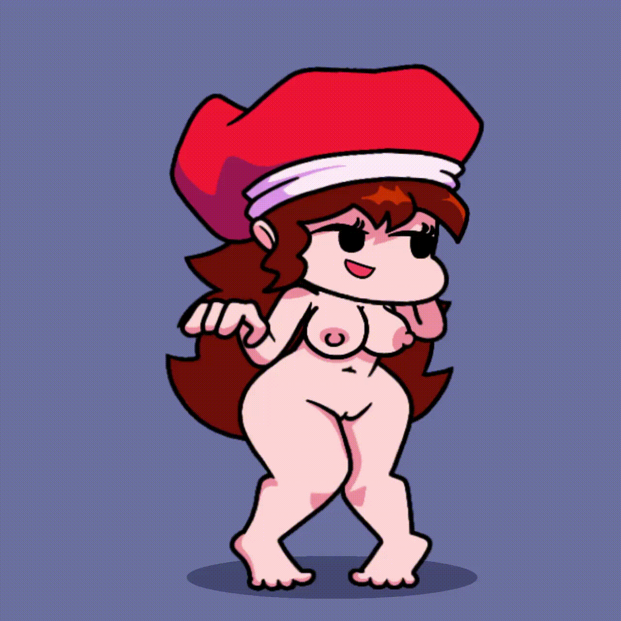 :), :d, 1girls, 2d, 2d artwork, accurate art style, animated, auburn hair, average boobs, average breasts, average tits, barefoot, beanie, beanie hat, booba, boobs out, bouncing breasts, breasts, breasts out, completely naked, completely naked female, completely nude, completely nude female, feet, female, female only, friday night funkin, friday night funkin mod, full body, fully naked, fully naked female, fully nude, fully nude female, girlfriend (friday night funkin), hand behind head, hand on breast, hand on hip, hands on boobs, hands on breasts, headwear, hourglass figure, hourglass figured female, huge ass, hypnos lullaby, inkasteca, jack-o' challenge, jack-o' pose, jiggle physics, long hair, long hair female, lullaby girlfriend (fnf), naked, naked female, nude, nude female, pose, posing, posing naked, posing nude, pussy, smug expression, smug eyes, smug face, smug grin, smug smile, solo, solo female, sprite, sprite art, squished boobs, squished breasts, style on em, thick thighs, tiptoes