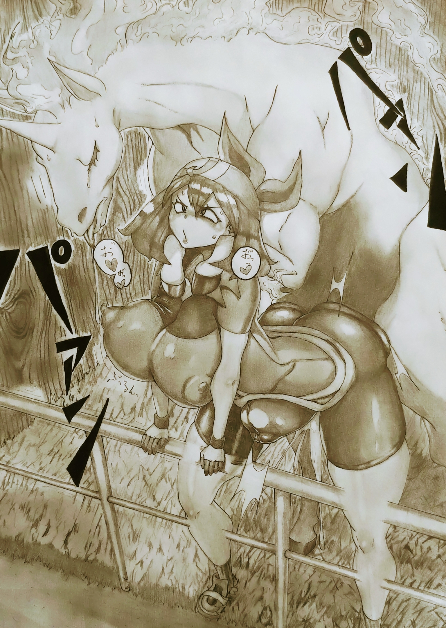 1animal, 1boy, 1girls, ambiguous penetration, ass, big ass, big breasts, big butt, bike shorts, breasts, deep penetration, equine, female, feral, feral on female, huge breasts, interspecies, large breasts, male, may (pokemon), medium hair, monochrome, nintendo, pokemon, pokemon rgby, pokemon rse, pokephilia, raida (artist), rapidash, sex, shorts, sketch, spoken heart, stomach bulge, thick thighs, thighs, zoophilia