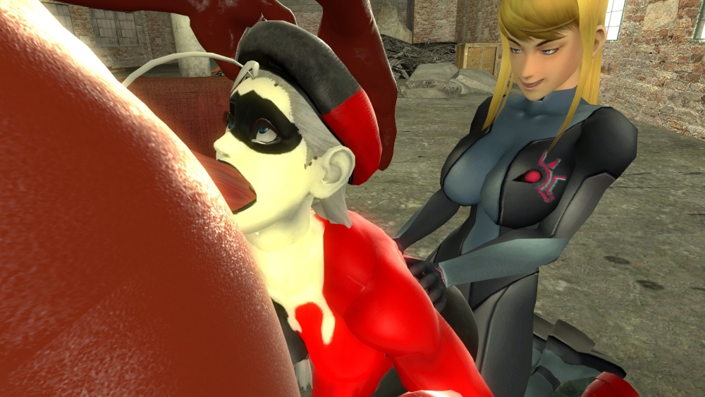 3d batman_(series) dc dc_comics dickgirl female_headcrab futanari garry's_mod half-life half-life_2 harley_quinn harley_quinn_(classic) headcrab intersex lamarr meddy_(artist) metroid nintendo penis samus_aran zero_suit