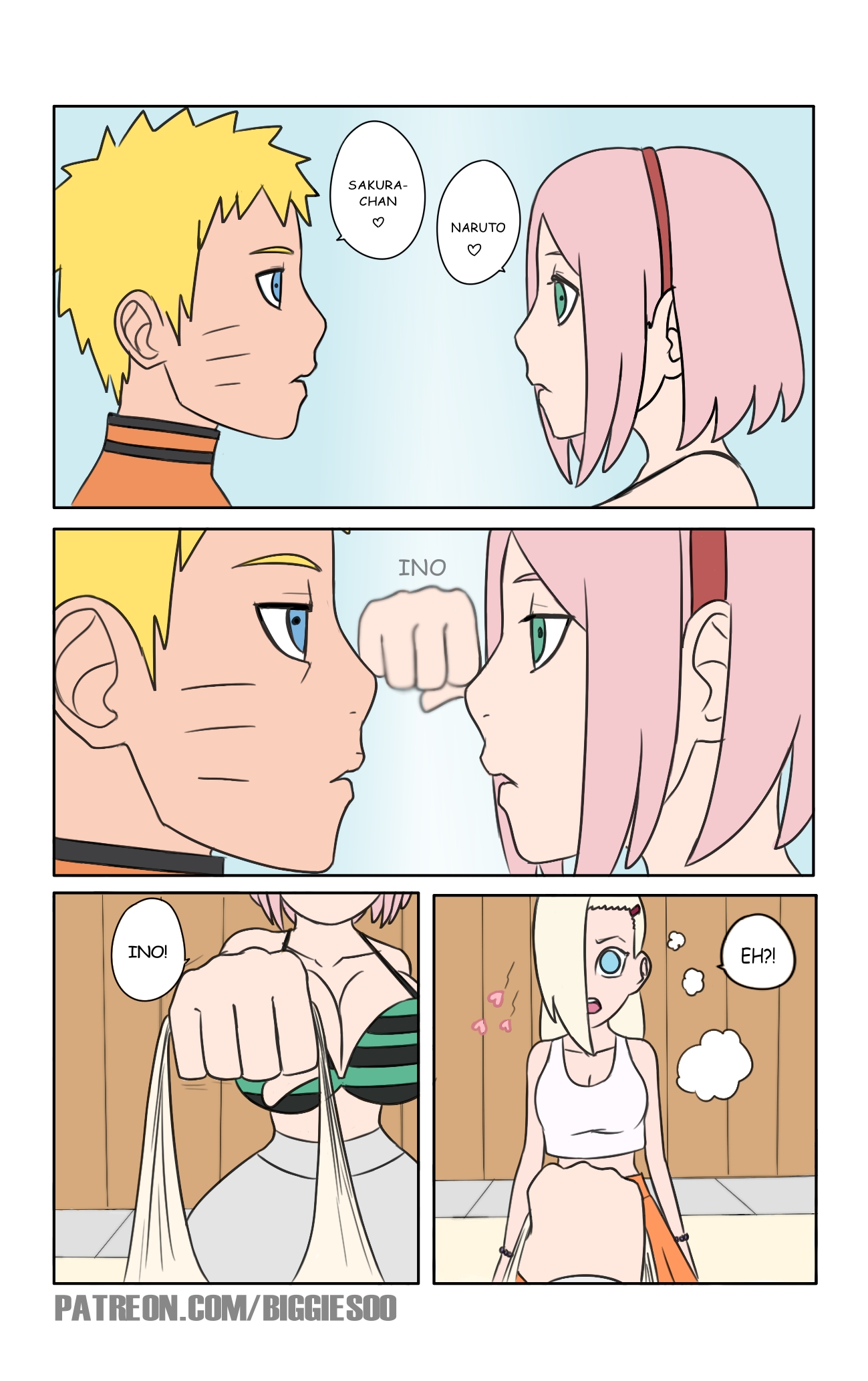 biggies00, boruto: naruto next generations, comic, dialogue, female, haruno sakura, ino yamanaka, naruto, naruto (series), sakura haruno, story, text, uchiha sakura, uzumaki naruto, yamanaka ino