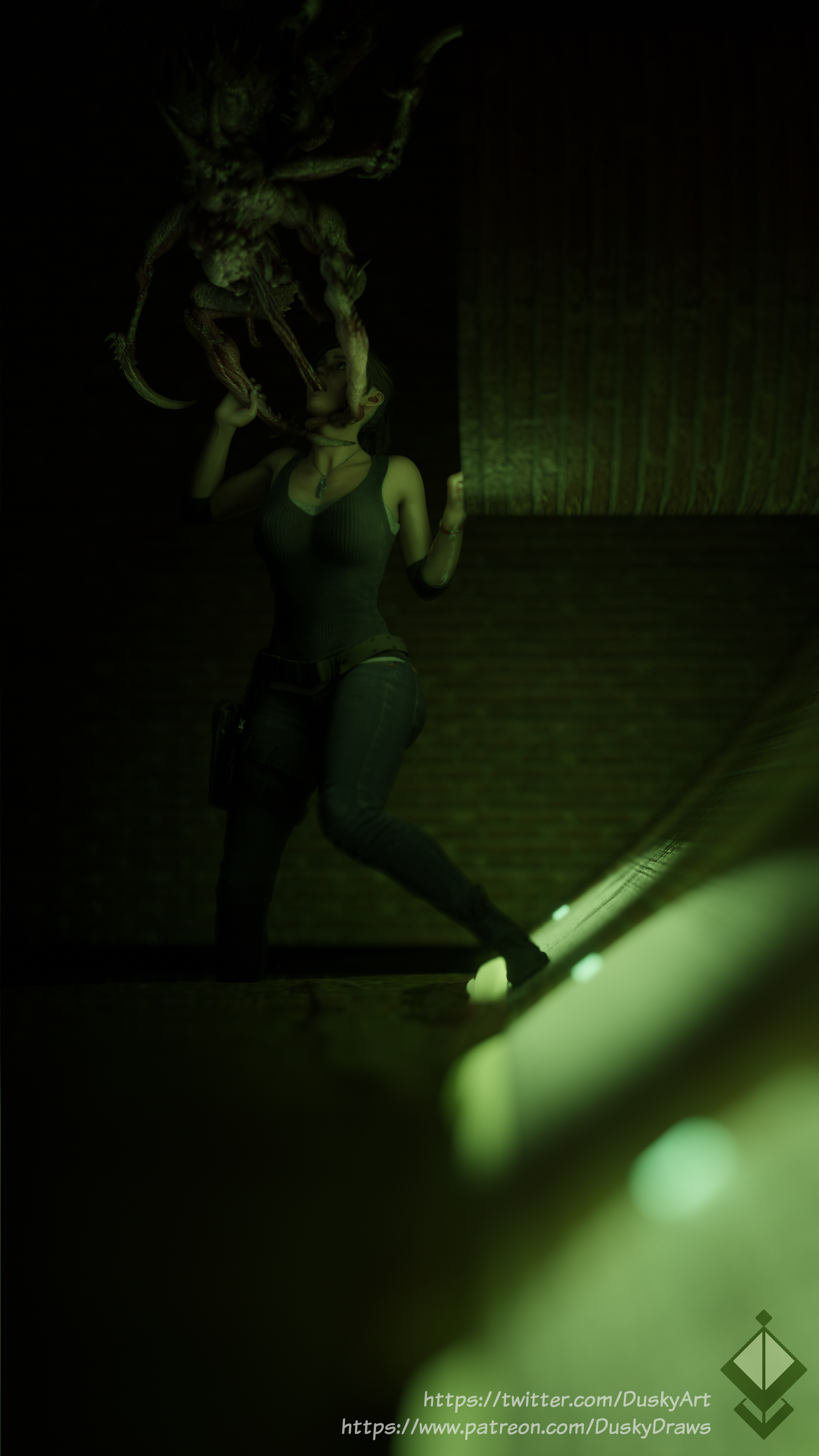 1girls, 1monster, 3d, bad end, claire redfield, clothed, clothed female, deepthroat, drain deimos, dubious consent, duskyart, female, monster, necklace, oral, oral penetration, resident evil, throat abuse, throat fuck, throat grab, throat penetration