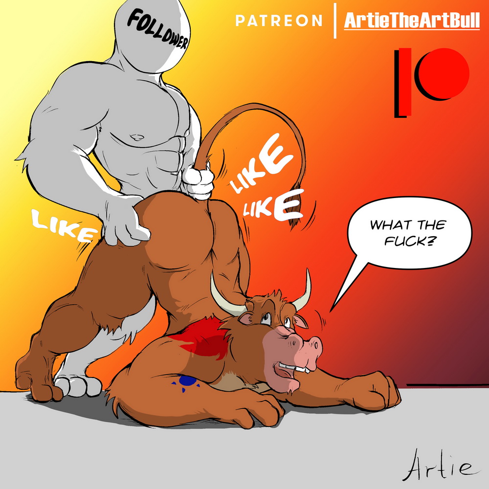 1:1 anthro artietheartbull ass ass_up bovid bovine cattle digital_media_(artwork) duo jack-o'_pose male male/male mammal meme muscular muscular_anthro muscular_male nude pose spread_legs spreading tiptoes