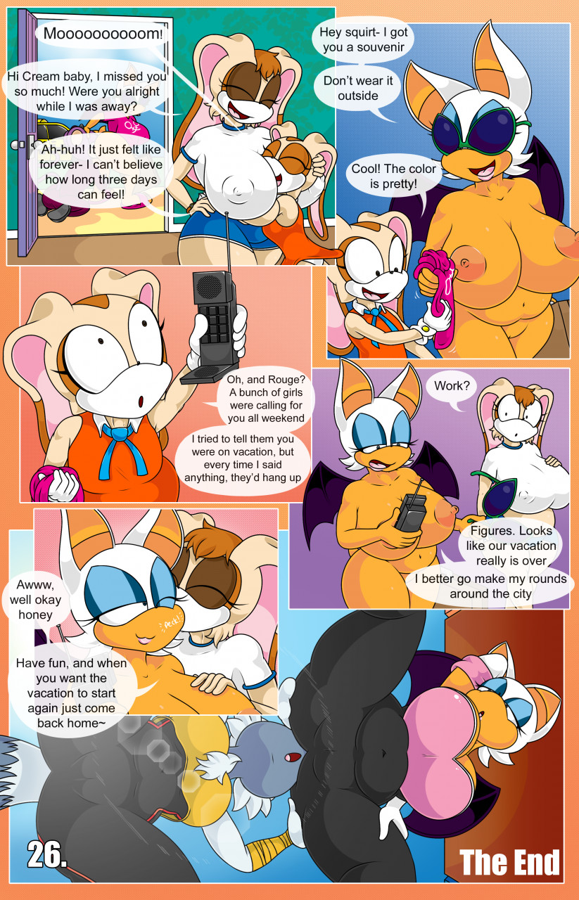 anthro, ass, big ass, big breasts, breasts, cream the rabbit, female, idw comics, idw publishing, kissing, male, milf, mobian (species), nude, rouge the bat, sega, sonic (series), sonic the hedgehog (comics), sonic the hedgehog (idw), sonic the hedgehog (series), tagme, tangle the lemur, tight clothing, tinydevilhorns, vanilla the rabbit