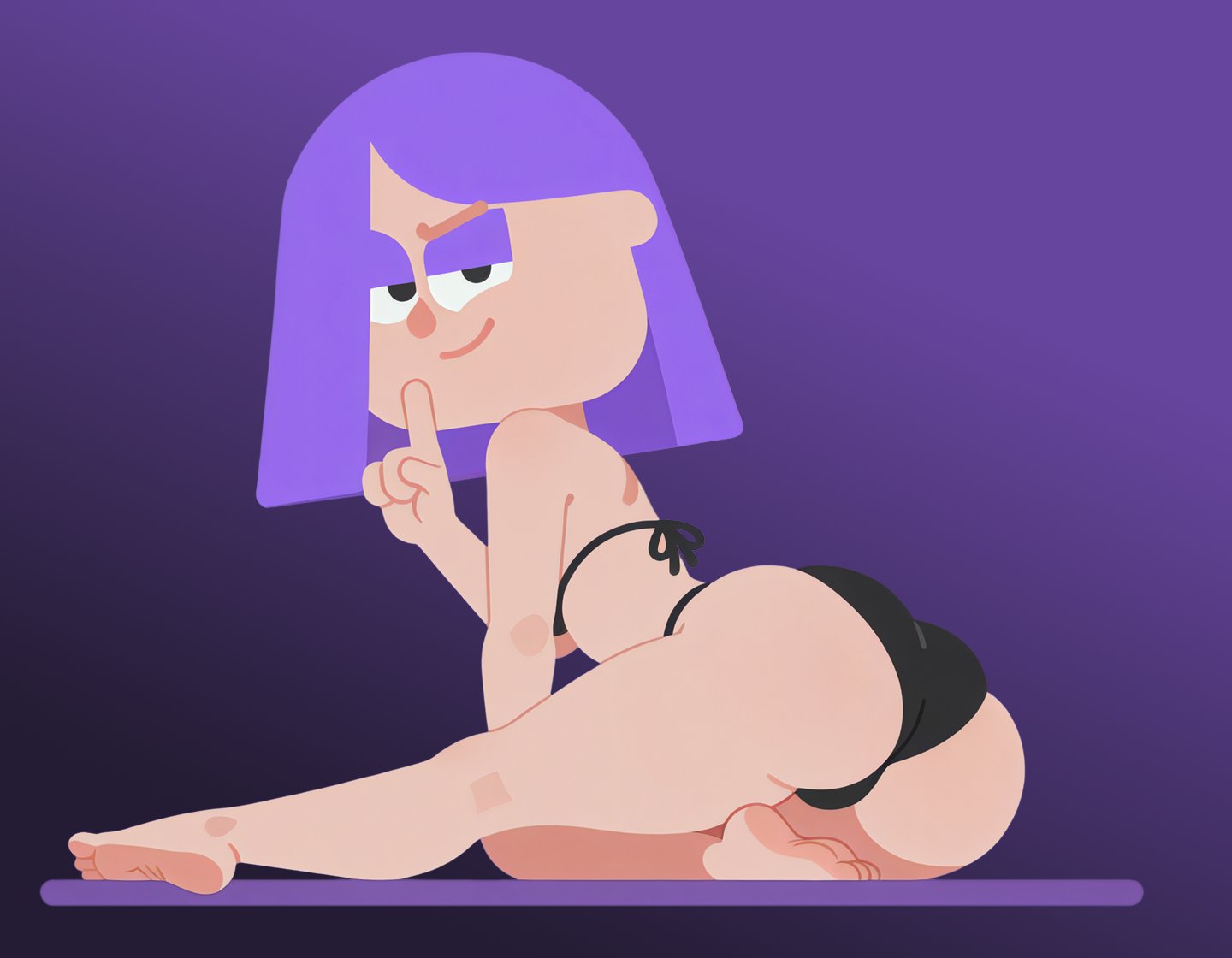 black bikini, lily (duolingo), saransaran, solo, solo female