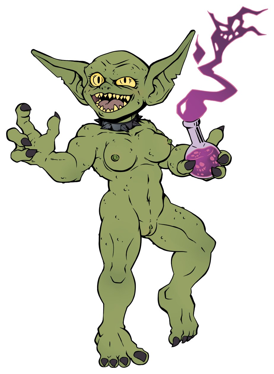 draite female goblin goblin_female green green_skin monster monster_girl video_game video_game_character video_games