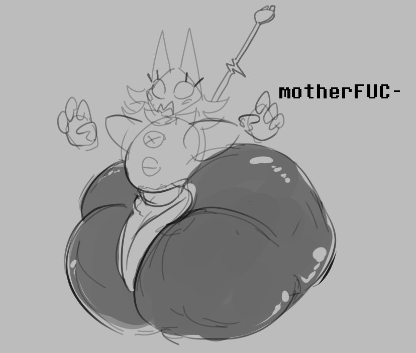1girls, anthro, ass, ass expansion, butt expansion, deltarune, expansion, female, furry, huge ass, numbersplus949, sequence, tagme, tasque manager (deltarune), thick thighs