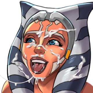 1girls 2021 ahsoka_tano alien alien_girl alpha_channel blue_eyes clone_wars cum cum_covered cum_on_face cum_string cumdrip discord_sticker eyelashes facial_markings female female_only forehead_protector hardmodenrg humanoid implied_nudity lucasfilm open_mouth open_smile orange_skin portrait smile solo star_wars tentacle_hair the_clone_wars:_season_seven togruta tongue tongue_out transparent_background