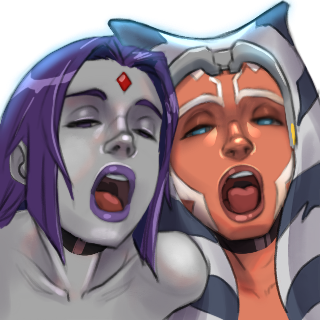 2girls ahsoka_tano alien alien_girl alpha_channel blue_eyes clone_wars collarbone crossover dc dc_comics discord_sticker duo facial_markings female female_only for_sticker_use forehead_jewel forehead_protector grey_skin hardmodenrg humanoid implied_nudity lipstick lucasfilm multiple_girls narrowed_eyes no_background open_mouth orange_skin png portrait purple_eyes purple_hair purple_lipstick rachel_roth raven_(dc) short_hair smooth_skin star_wars sticker_template teen_titans tentacle_hair the_clone_wars:_season_seven togruta tongue transparent_background transparent_png