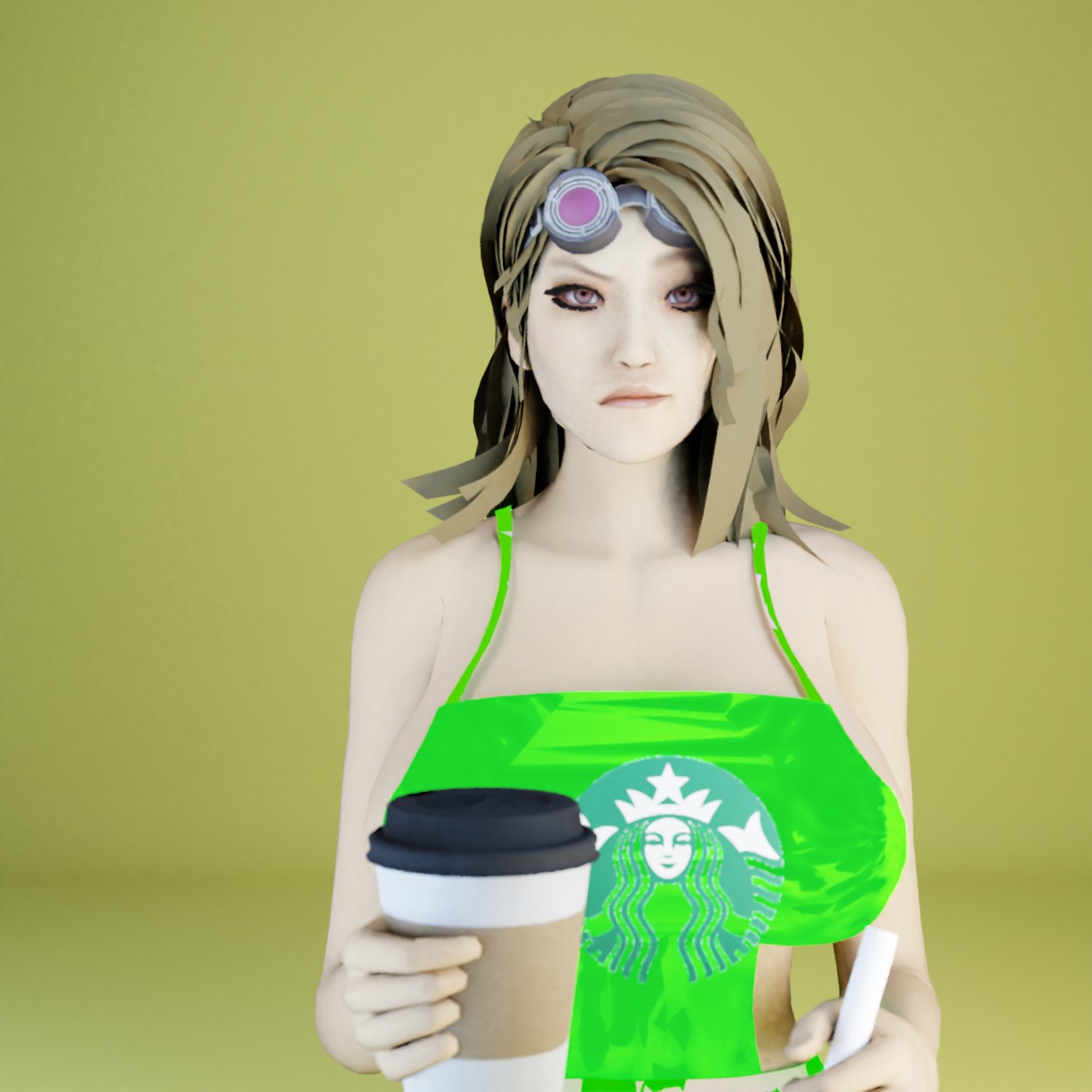 3d dbd dead_by_daylight dk_bonny iced_latte_with_breast_milk meme starbucks tagme yui_kimura