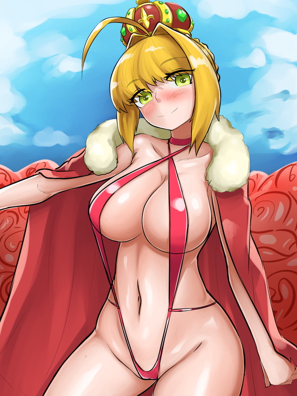 cape crown fate_(series) nero_claudius_(fate) steamingtofu