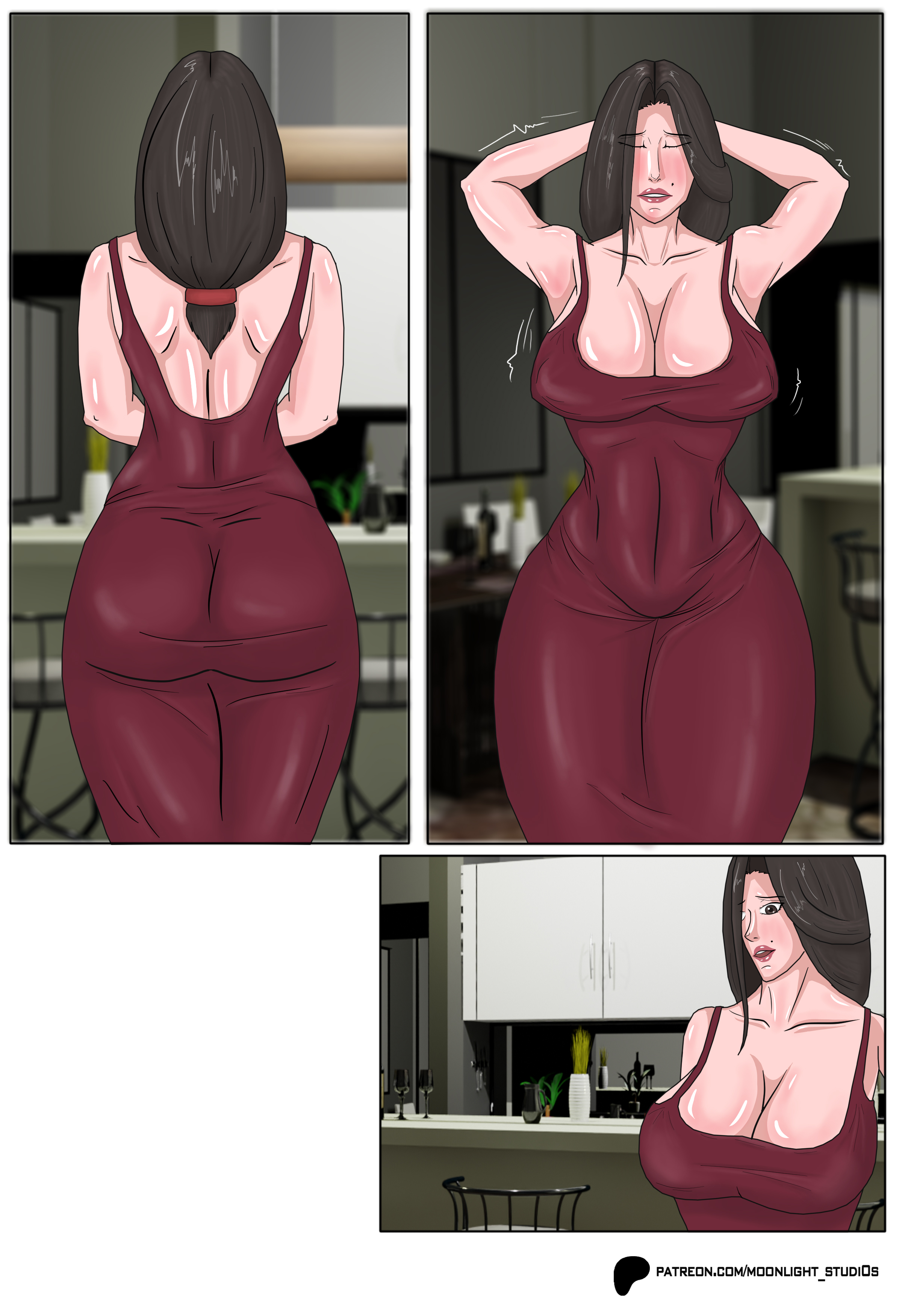 big ass, big breasts, big butt, big penis, bullying, cheating, cuckold, milf, mommy, moonlight studios, mother, mother and son, netorare, seductive, sex