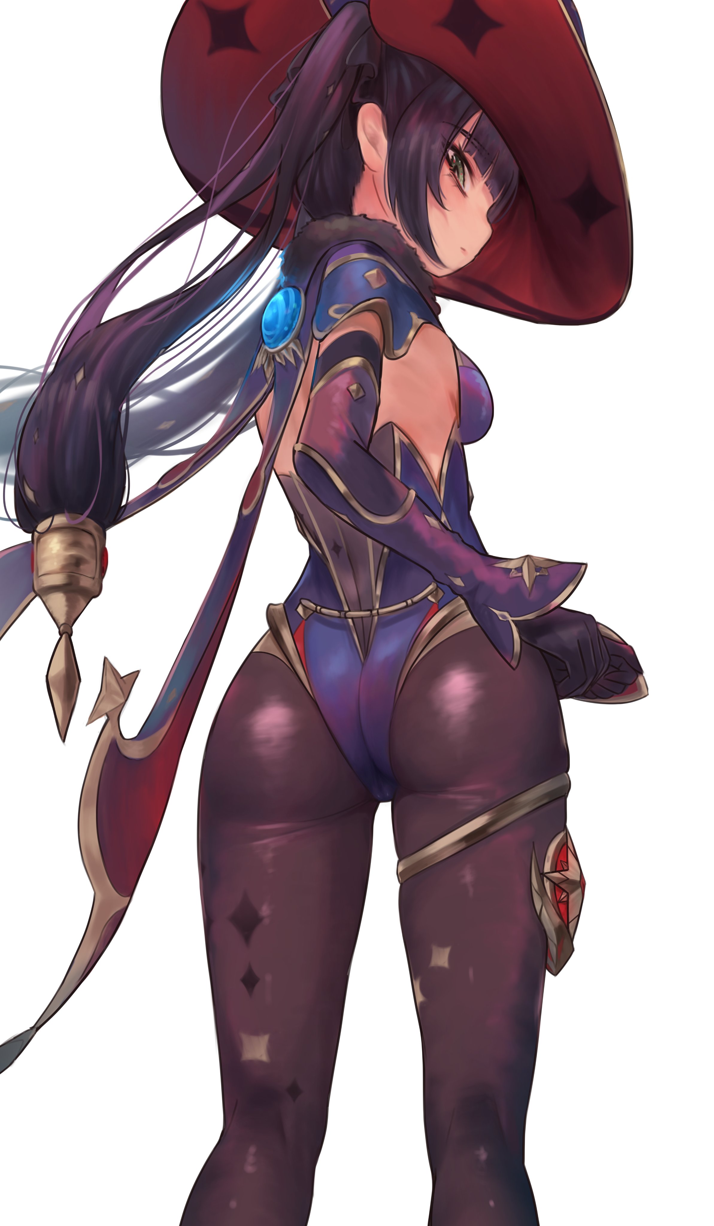 1girls, female, genshin impact, mona (genshin impact), solo, tagme, torriet, white background