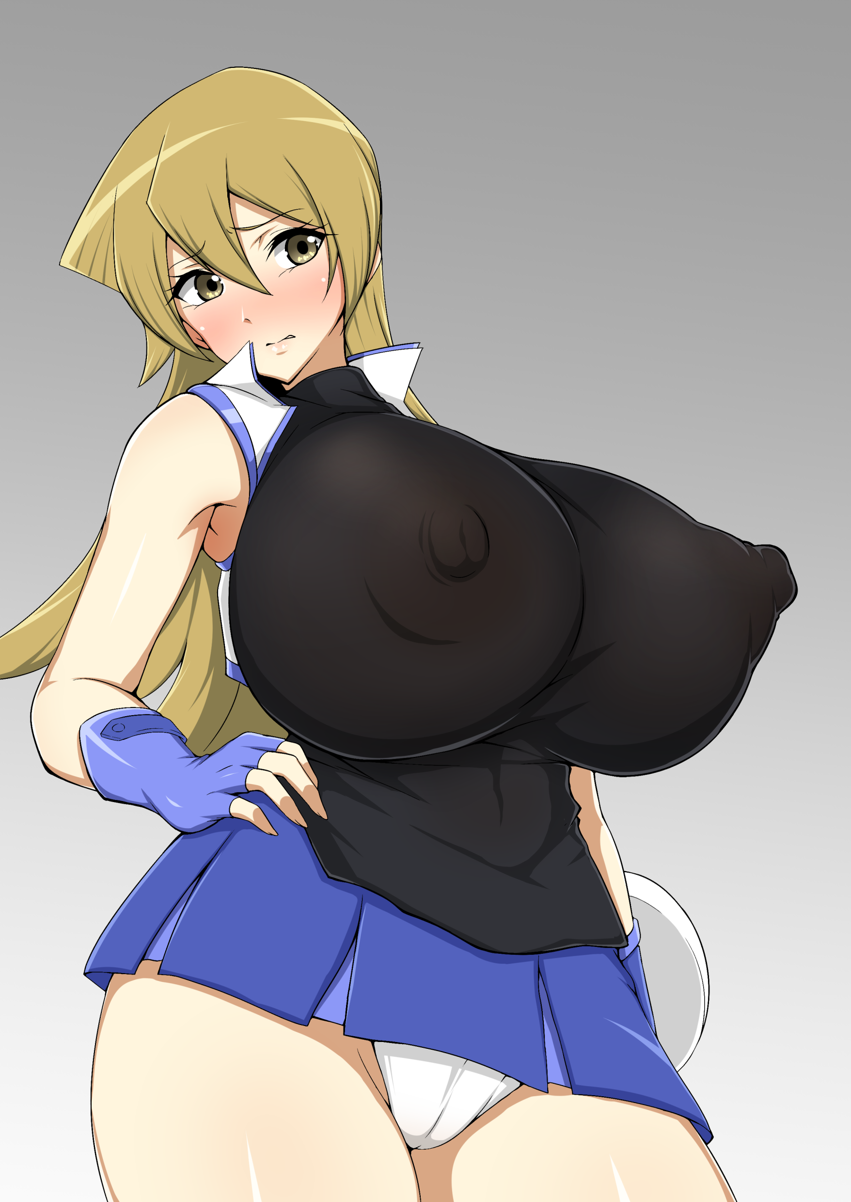 1girls, alexis rhodes, areola, areolae, bare shoulders, big areola, big areolae, big breasts, big nipples, blonde hair, breasts, cameltoe, clothed, clothes, clothing, erect nipples under clothes, female, female only, hips, huge areolae, huge breasts, huge nipples, human, human only, humanoid, hyper breasts, impossible clothes, impossible clothing, impossible shirt, jabara tornado, large areolae, large breasts, large nipples, nipple bulge, nipples, nipples visible through clothing, panties, puffy nipples, pussy, see-through, skirt, skirt lift, solo, solo female, tagme, tenjouin asuka, thick, thick thighs, thighs, tight, tight clothes, tight clothing, tight shirt, transparent clothing, wide hips, yu-gi-oh!, yu-gi-oh! gx
