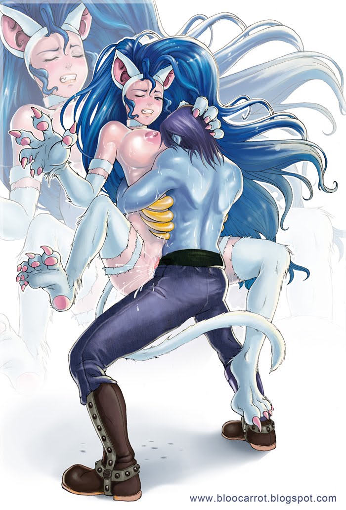 bloocarrot capcom clothing cum darkstalkers felicia_(darkstalkers) large_breasts lord_raptor unseen_male_face