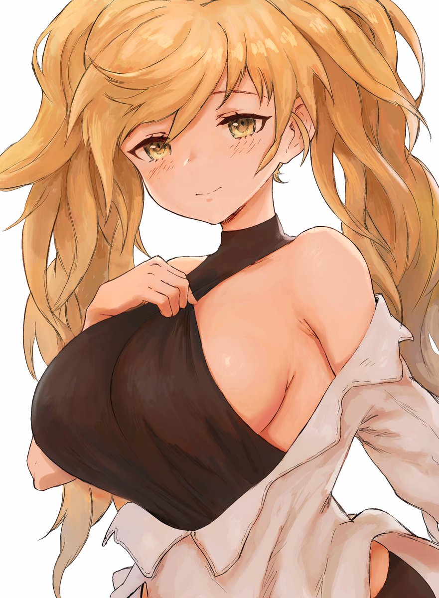 granblue_fantasy gym_shirt monika_weisswind pulling_shirt sideboob