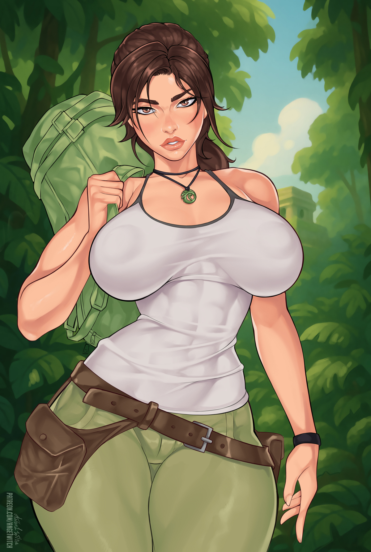 1girls, ange1witch, big ass, big breasts, big thighs, breasts, curvaceous, curvy, curvy figure, digital media (artwork), fair skin, fair-skinned female, female, firm ass, hips, huge ass, huge breasts, huge thighs, lara croft, lara croft (survivor), large ass, large breasts, large thighs, legs, light skin, light-skinned female, mature, mature female, signature, slim waist, text, thick, thick hips, thick legs, thick thighs, thighs, tomb raider, tomb raider (survivor), voluptuous, waist, wide hips