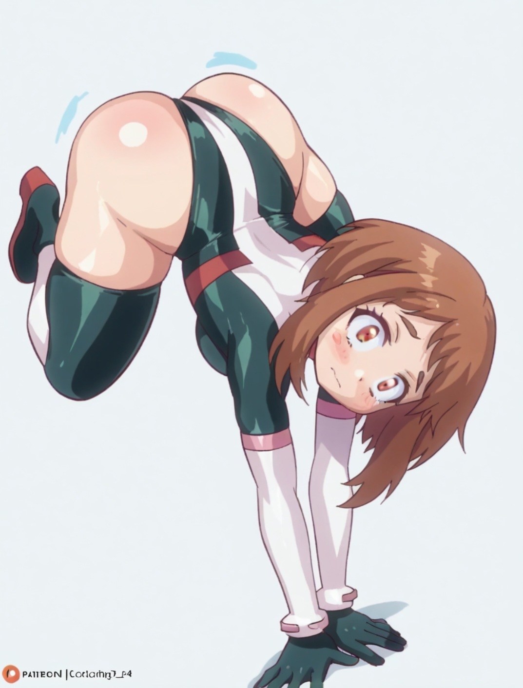 1girls, 2025, absurd res, absurd resolution, absurdres, ai generated, anime, aqua051, ass, ass focus, ass up, back, back view, bending over, big ass, blush, blushing at viewer, boku no hero academia, breasts, brown eyes, brown hair, closed mouth, clothed, clothing, erotic, eyebrows, female, female focus, female only, hair, hero outfit (mha), hi res, high quality, high resolution, highres, highs, huge ass, human, kneeling, large ass, lifting ass, light skin, light-skinned female, looking at viewer, massive ass, medium breasts, my hero academia, nervous, nervous expression, nervous face, ochako uraraka, pose, revealing clothes, schoolgirl, sexy, sexy pose, short hair, simple background, slutty outfit, solo, solo focus, spread legs, straight, tagme, teenage female, teenager, thick thighs, uncensored, uraraka ochako, watermark, white background, white body, white skin, young