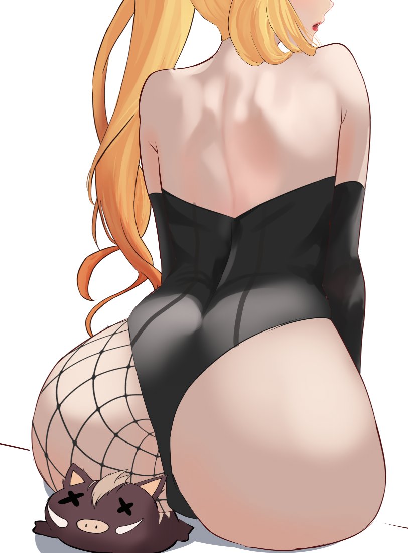 ass, ass focus, blonde hair, breasts, chromashift, elf ears, elf female, elf girl, estebaneishon1, female, female focus, female only, front view, hag, light skinlight skinned female, long hair, necromancer, nude, nude female, pointy ears, red eyes, red hair, ruby runeheart, small breasts, solo, solo focus, two tone hairchromashift, virtual youtuber, vtuber, vtuber fanart1girls, witch, youngelf