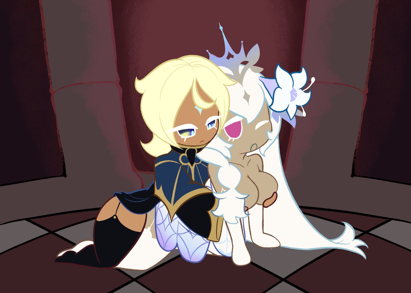 cookie run, cookie run kingdom, moonflower faerie, nebeeafterdark, pure vanilla cookie, sex, sex from behind, truthless recluse, white lily cookie