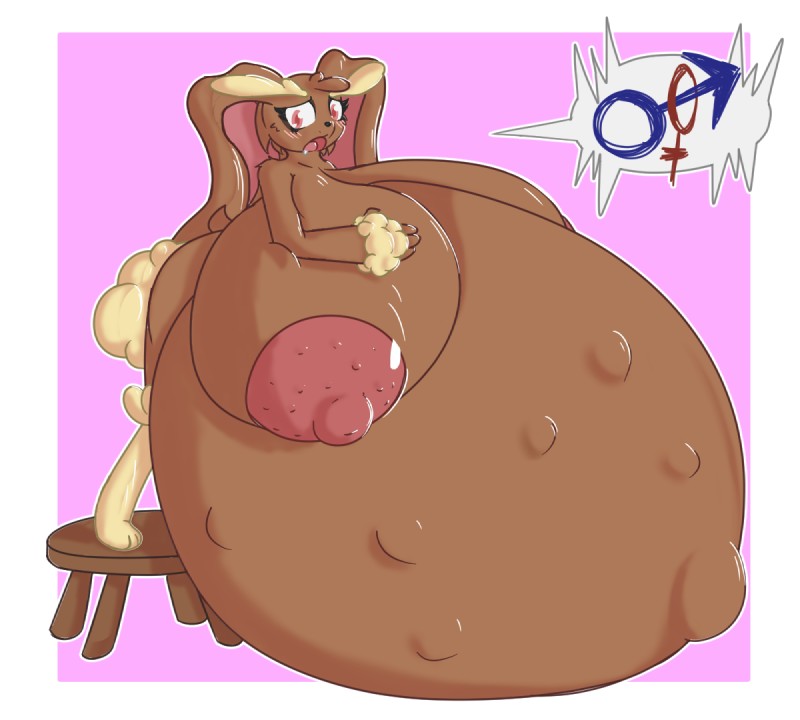 big_belly big_breasts breasts female furry game_freak huge_breasts hyper_belly hyper_breasts hyper_pregnancy looking_at_viewer lopunny nintendo nipples nude pokemon pokemon_(species) pregnant ready_to_pop tagme trcfan