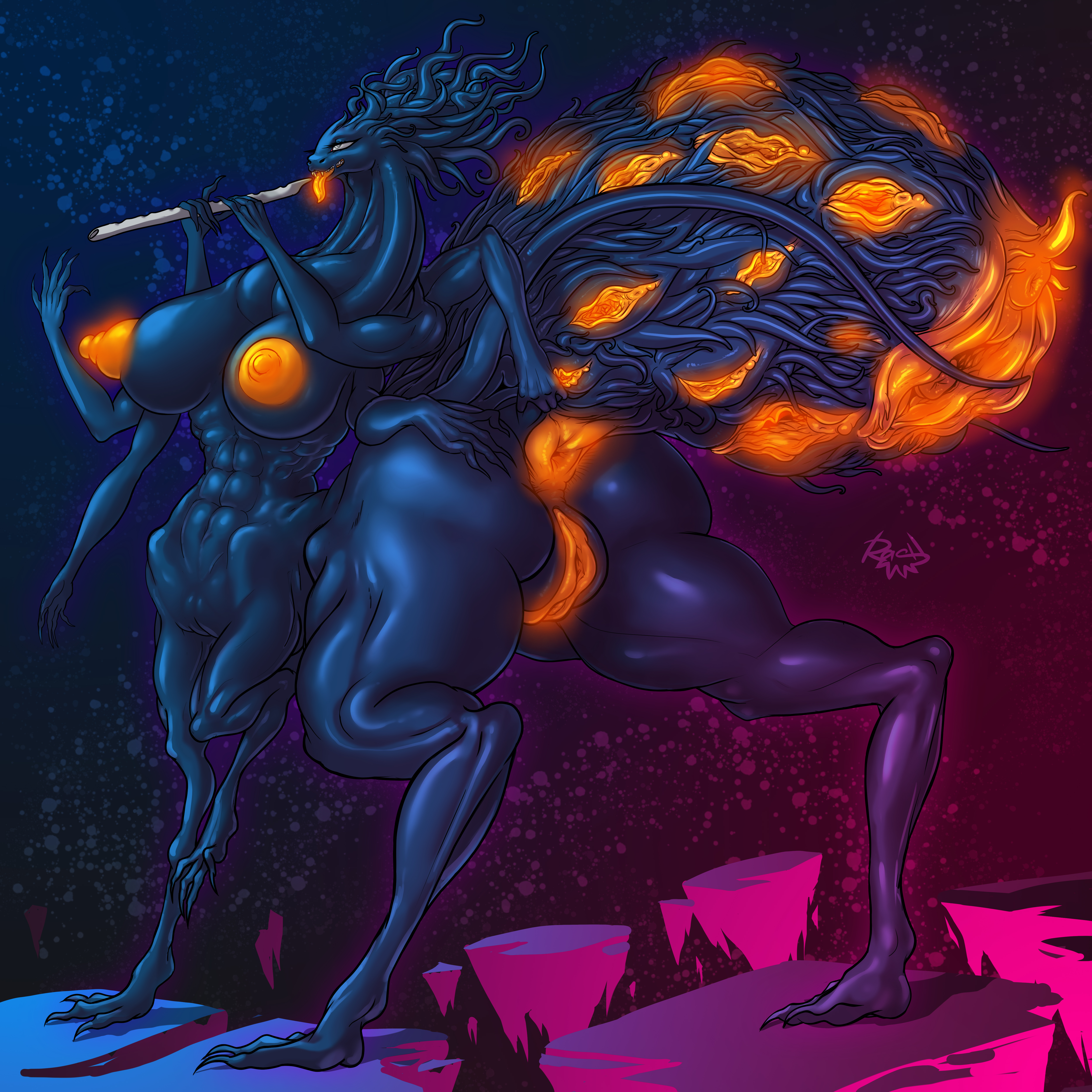 1girls, 6 arms, anus, ass, azathoth, cthulhu mythos, deity, female, goddess, h.p. lovecraft, hi res, huge ass, huge butt, hyper pussy, literature, monster girl, multi arm, multi genitalia, multi limb, multi pussy, muscular, mythology, public domain, pussy, rashchaos, tagme, taur