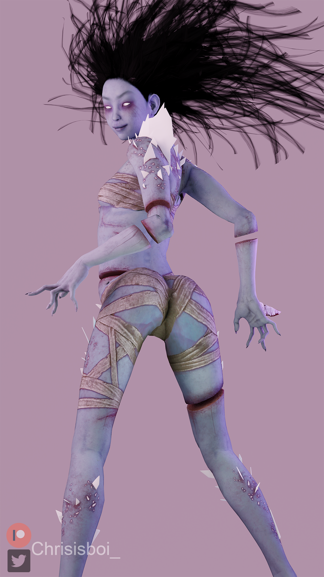1girls, 3d, 3d (artwork), asian, asian bimbo, asian female, ass, ass up, bimbo, bimbo body, bimbo lips, chrisisboi , dbd, dead by daylight, female, rin yamaoka, tagme, the spirit (dead by daylight)