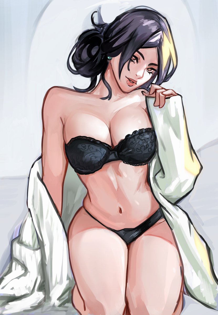 1girls, bra, cute, female, ling ying wei, morning, sage (valorant), solo, solo female, staring, submissive, submissive female, valorant, vile jp, white shirt