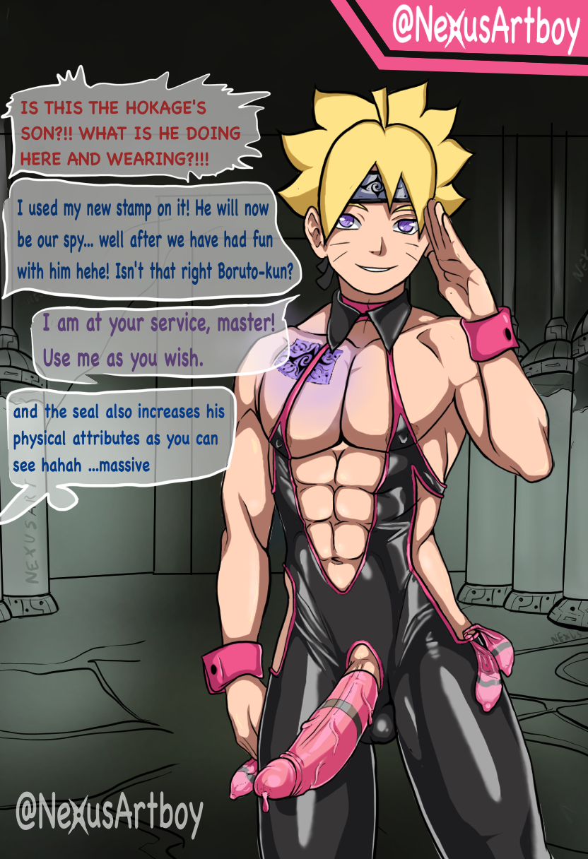 art big_penis boruto:_naruto_next_generations bunnysuit condom condom_filling condom_in_mouth condom_on_penis condom_wrapper crossdressing crossdressing_male cum_inside gay gay_sex large_penis latex latex_bodysuit latex_clothing latex_suit male male_focus male_only naruto naruto_(series)thighhighs nexusart nexusartboy uzumaki_boruto yaoi