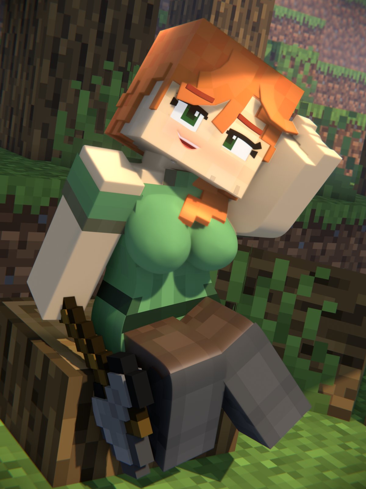 Alex (Minecraft) Rule 34 Image