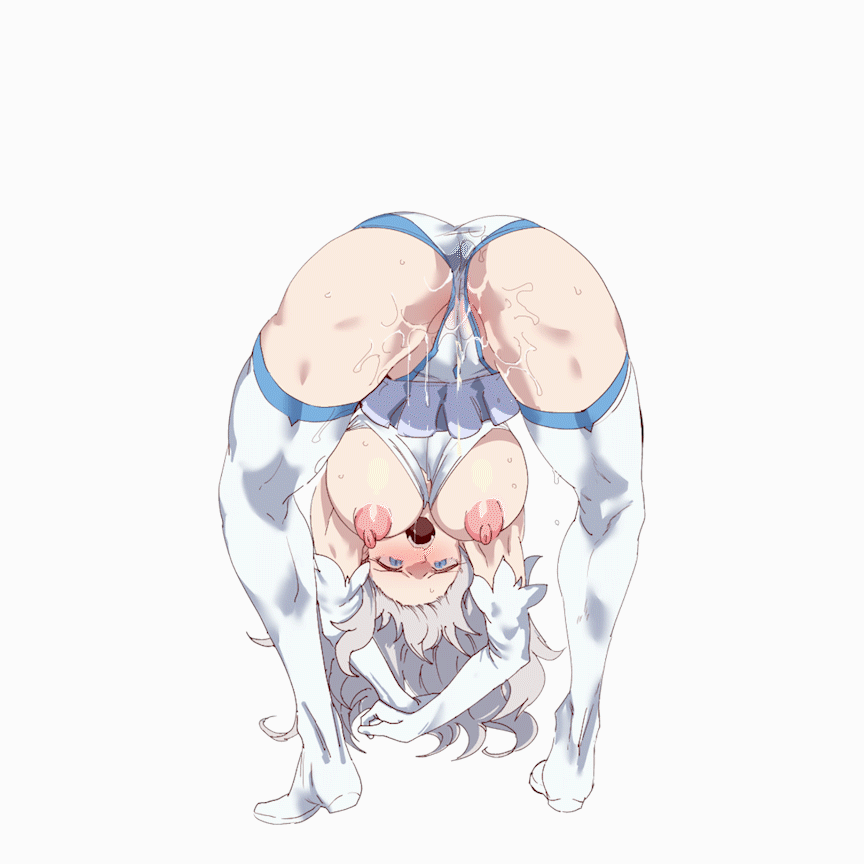 1boy, 1girls, animated, censored, cum, cum inside, fat bastard, fat male, female, gif, hypnosis, male, mind break, mind control, muscular, muscular female, nyuu (manekin-eko), sex, skirt, straight, taiga shiratora, ugly bastard, x-ray roshi