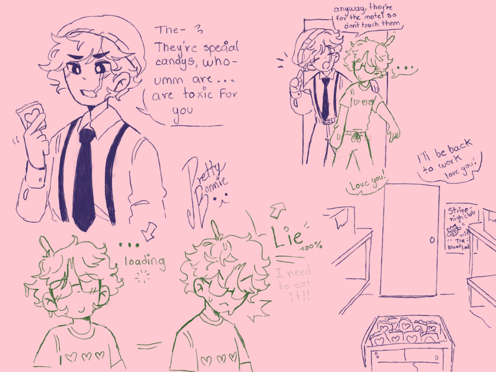 2boys, aphrodisiac, cameo, candy, comic, dialogue, dream smp, dreamsmp, dsmp, glasses, lying, male, male only, mcyt, minecraft, minecraft youtubers, prettybonnie17, quackity, scar, signature, sketch, slime, slime boy, slimecicle, speech bubble, technoblade, twitch, twitch streamer, twitch.tv, twitter, twitter username, youtube, youtuber, youtubers