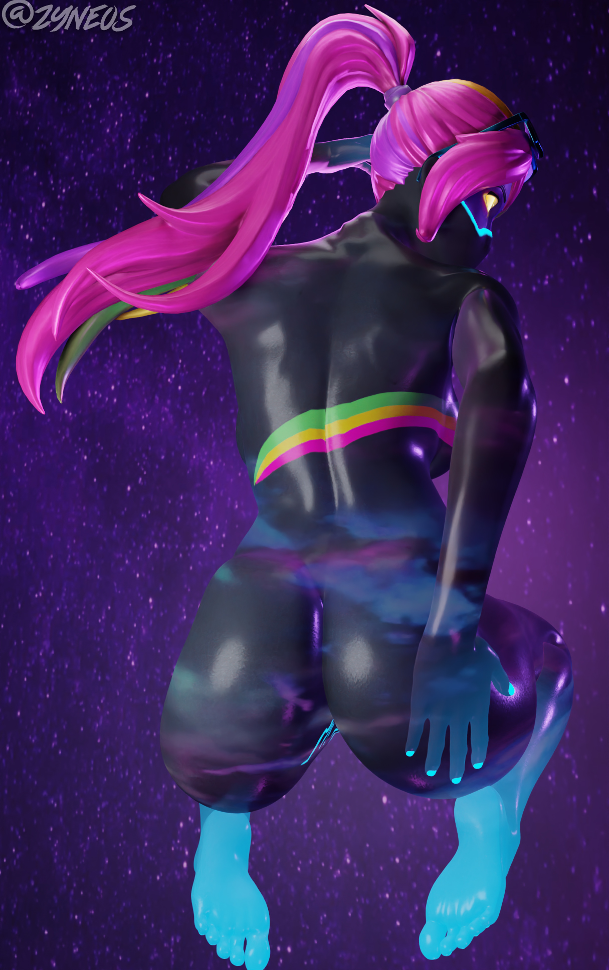 3d, female, fortnite, fortnite: battle royale, galaxia (fortnite), self upload, tagme, zyneos