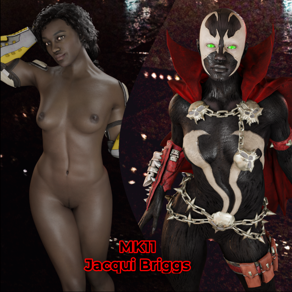 1girls 3d 3d_(artwork) blender blender_(software) cg dark-skinned_female dark_skin female female_only jacqui_briggs melanin model model_release mortal_kombat mortal_kombat_11 solo spawn_(series) xzcrystal3d