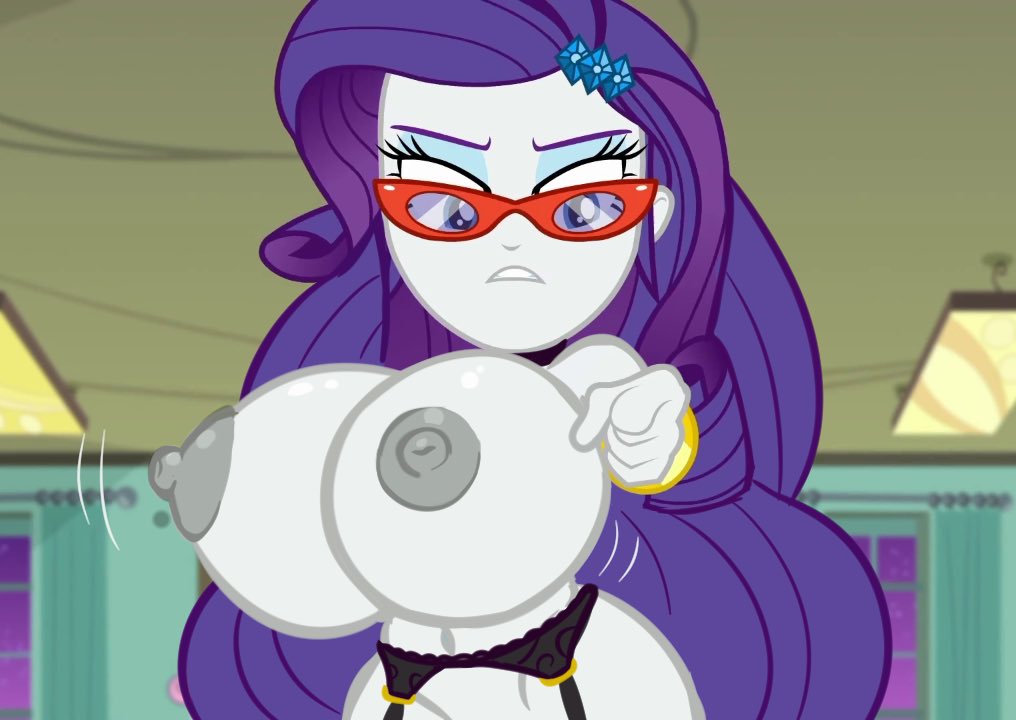 1girls, accurate art style, annon, areolae, big breasts, bimbo, bouncing breasts, breasts, edit, equestria girls, erect nipples, eyeshadow, female, female only, friendship is magic, garter belt, garter straps, glasses, hasbro, huge breasts, large breasts, looking at viewer, my little pony, nipples, nude, nude female, pointing, pointing at viewer, rarity (eg), rarity (mlp), screencap, screenshot, screenshot edit, solo