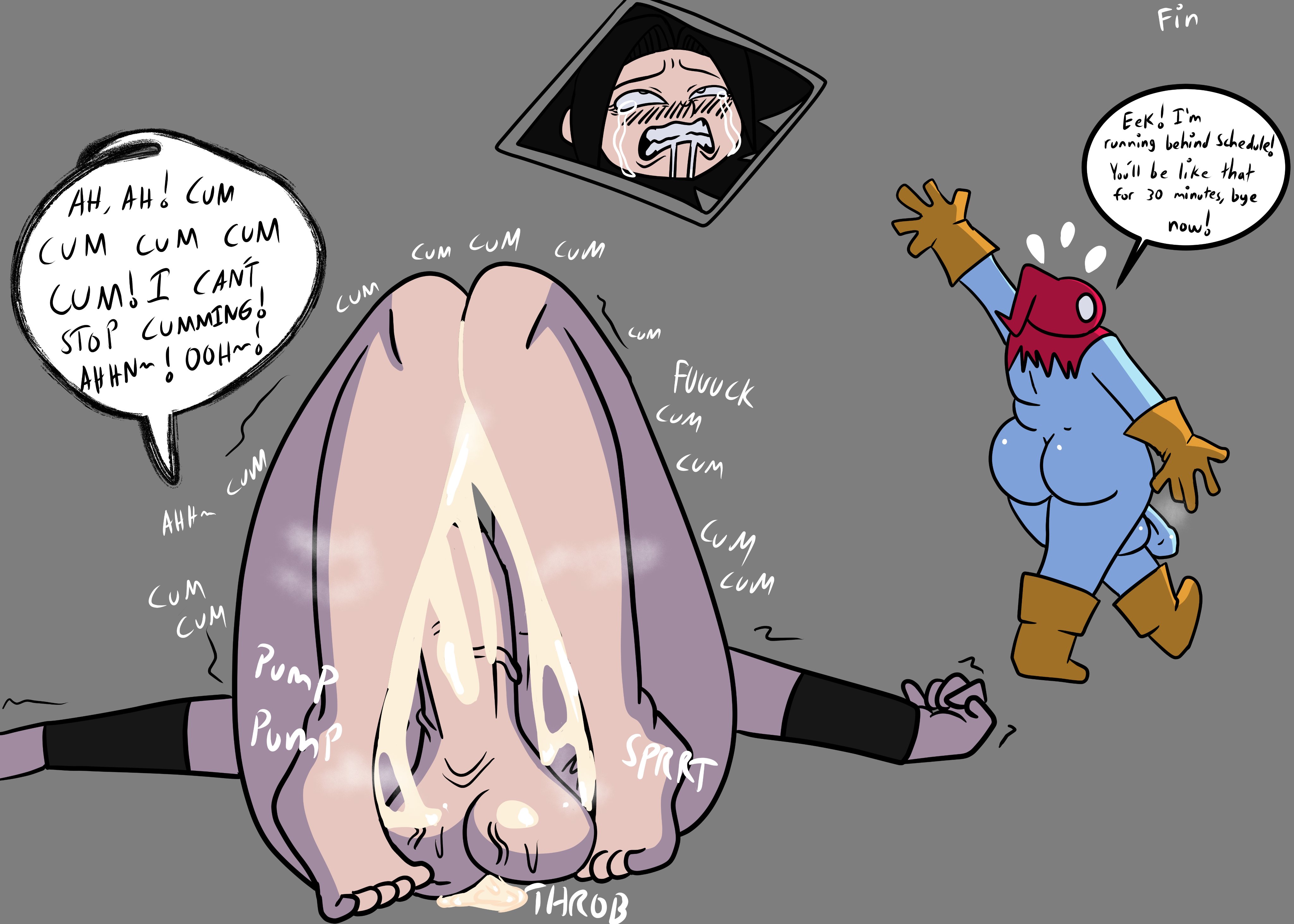 2futas, 2girls, ass, balls, big ass, big balls, big breasts, big butt, big penis, black hair, breasts, caulifla, cum, dragon ball, dragon ball super, erection, female, futanari, huge balls, huge cock, intersex, penis, ribrianne, skurigami