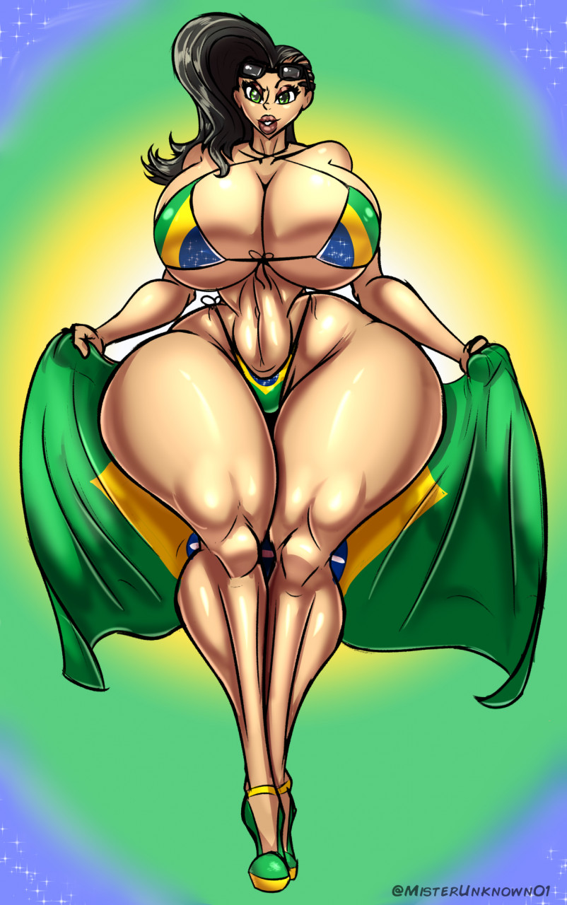 1girls ass big_ass big_breasts big_butt big_hips bikini black_hair brazil brazilian brazilian_female brazilian_flag brazilian_flag_bikini breasts capcom curvaceous curvy curvy_figure female female_only flag flag_bikini flag_print glasses glasses_on_head green_eyes hair high_heels hips huge_breasts large_hips laura_matsuda massive_ass massive_breasts misterunknowno1 simple_background solo street_fighter sunglasses sunglasses_on_head thick thick_legs thick_thighs voluptuous watermark wide_hips