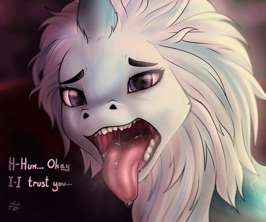 asian_mythology blue_fur blue_hair cute dialogue disney dragon east_asian_mythology english_text furry maw_shot mawplay multicolored_fur mythology neck_fur neck_tuft open_mouth purple_eyes raya_and_the_last_dragon sisu sisu_(ratld) tagme_(artist) tongue tongue_out vore vore_tease wincing