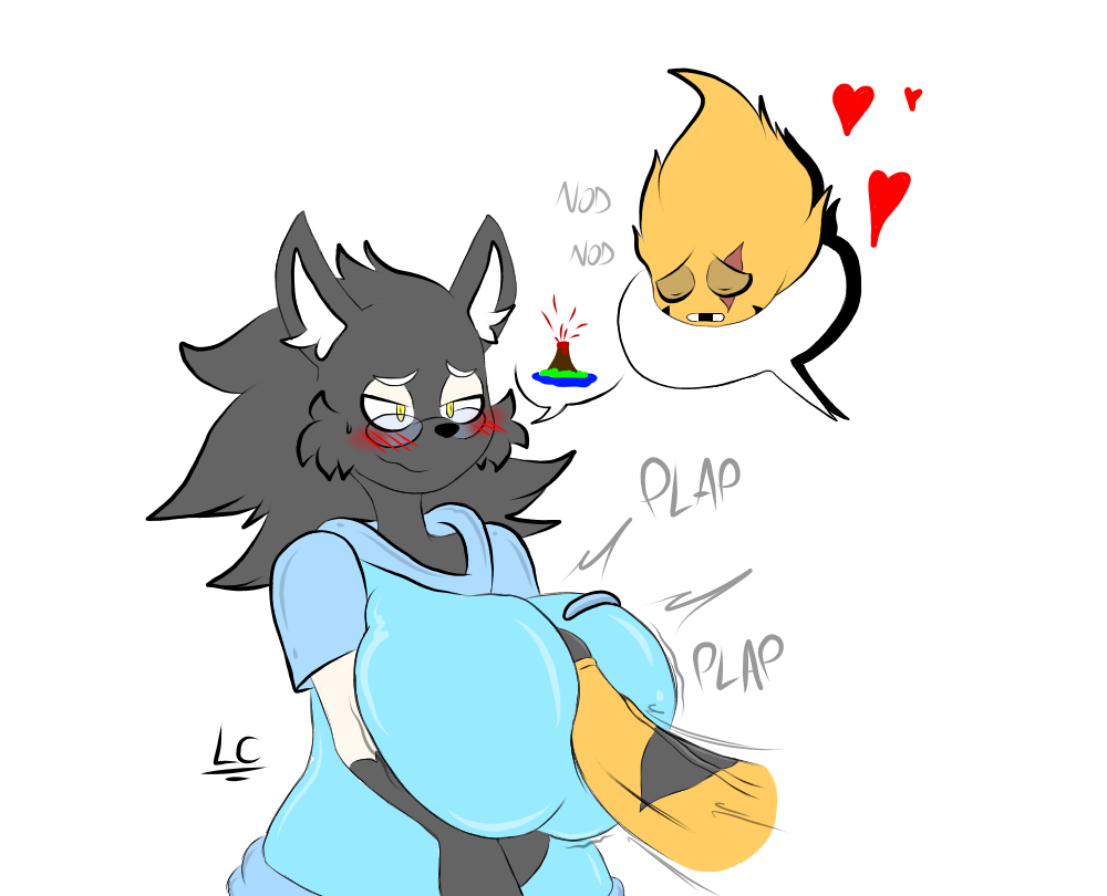 1boy 1girls african_wild_dog alien anthro anthro_on_anthro blush boobjob breast_squish breasts clothed clothed_female clothed_sex cycilla denizen1414 female furry glasses hoodie huge_breasts huge_cock long_penis lwd_cartoonz male neil_lash original_characters paizuri paizuri_over_clothes short_hair spiked_hair sweatdrop sweater thrusting titjob turtleneck turtleneck_sweater veiny_penis