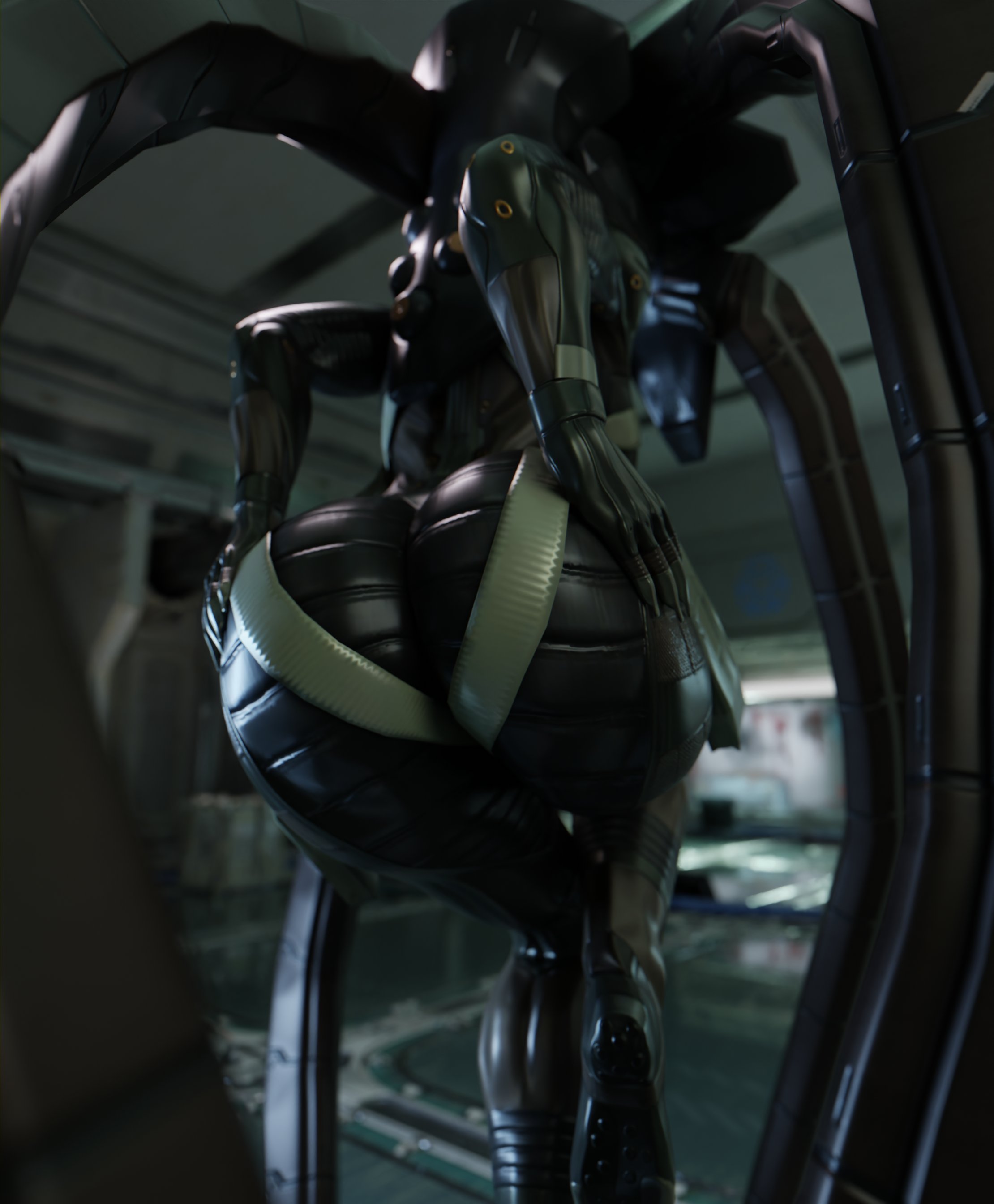 1girls, 3d, ass, big ass, bubble ass, bubble butt, female, female only, huge ass, laughing octopus, metal gear solid, solo, vensaku