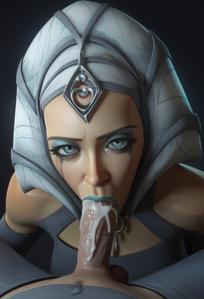 ai generated, blowjob, blowjob face, clone wars, cum, cum in mouth, cum inside, cumshot, duchess eugene, fellatio, female, halaisi, headgear, headwear, lipstick, mascara, mascara tears, pov, pov blowjob, pov eye contact, rig nema, sloppy, sloppy blowjob, stable diffusion, star wars, sucking, sucking nipples, sucking off, yellow body, yellow skin