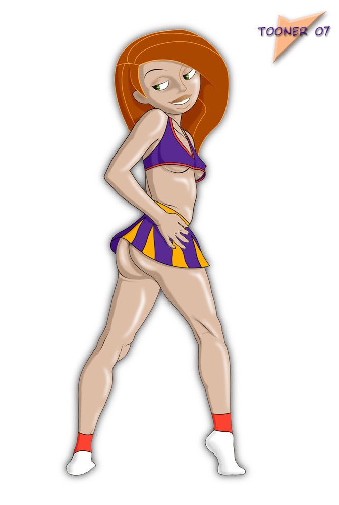 ankle_socks anklehighs cheerleader disney female female_only human kim_possible kimberly_ann_possible red_socks shoes short_skirt small_breasts socks socks_and_shoes solo straight_hair tagme tooner underboob