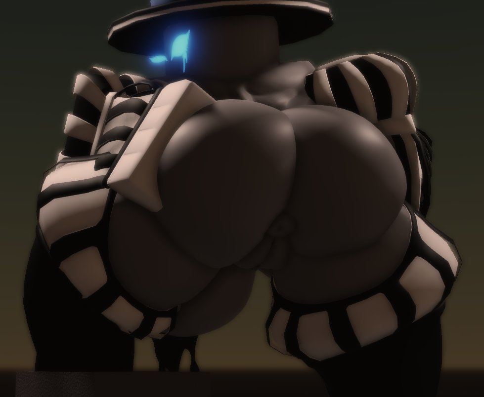 1girls 3d anus ass back_view baseplate eelia_(vanilla1145) female naked original_character pussy roblox robloxian solo tagme thighs vanilla1145
