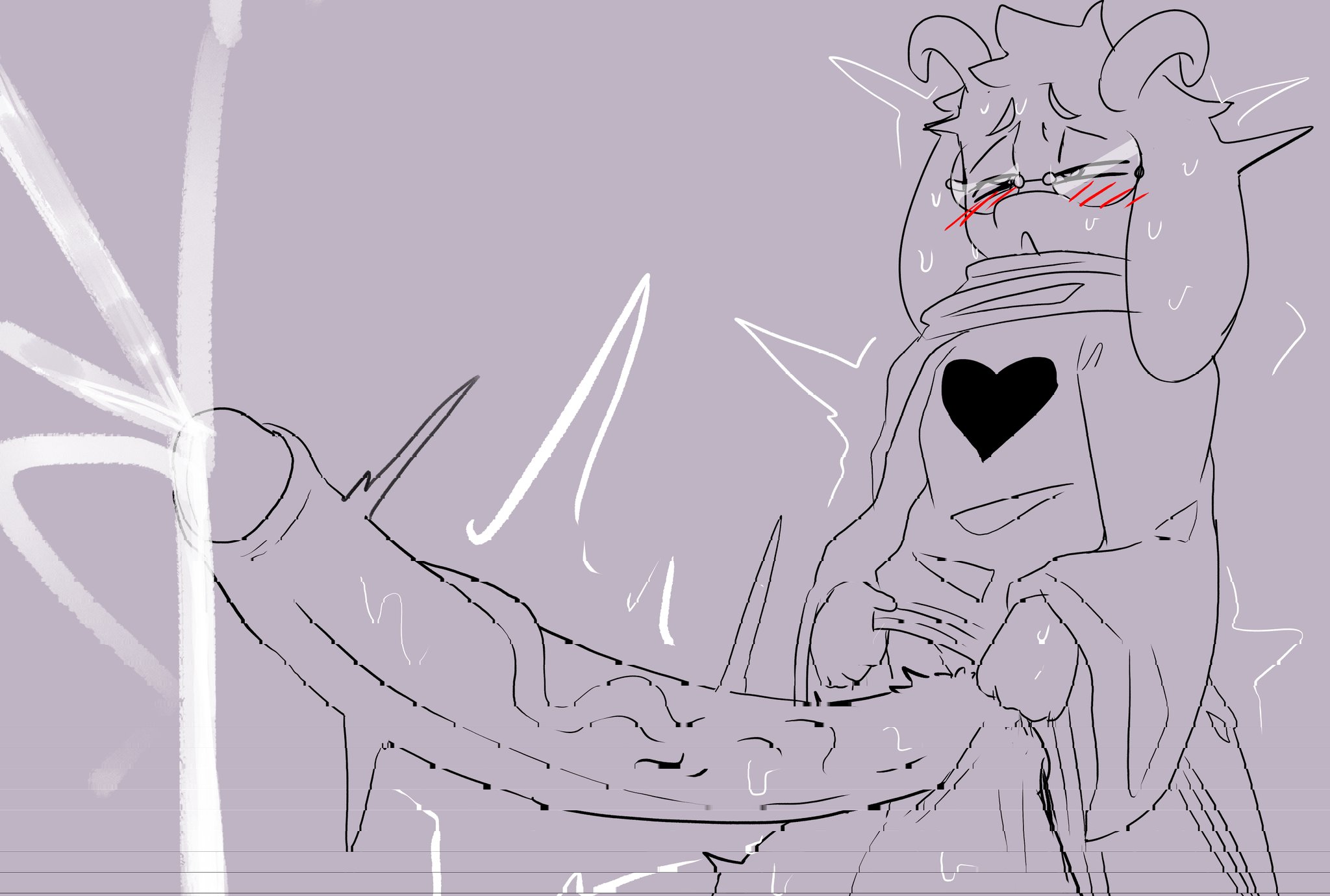 1boy, 2d, anthro, anthro male, anthro only, balls, big penis, caprine, cum, deltarune, ejaculation, excessive cum, femboy, furry, furry male, furry only, huge balls, huge cock, huge testicles, humanoid, humanoid male, humanoid only, hung trap, hyper cock femboy, male, male only, mammal, mammal humanoid, orgasm, penis, ralsei, silverplatin, solo, testicles, undertale (series)