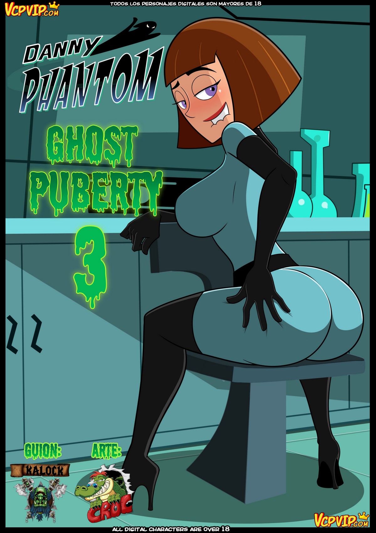 1girls, ass, big ass, big breasts, biting lip, blush, bob cut, breasts, brown hair, brunette, busty, chapter 3, clothed, clothing, comic, cover page, croc (artist), danny phantom, english text, eyes, female, female focus, female only, hair, hourglass figure, human, light skin, light-skinned female, lip biting, lips, lipstick, madeline fenton, mature, mature female, milf, mother, nickelodeon, presenting hindquarters, purple eyes, rear view, short hair, solo, solo female, text, thick, thick legs, thick thighs, thighs, vercomicsporno, waist, watermark, wide hips