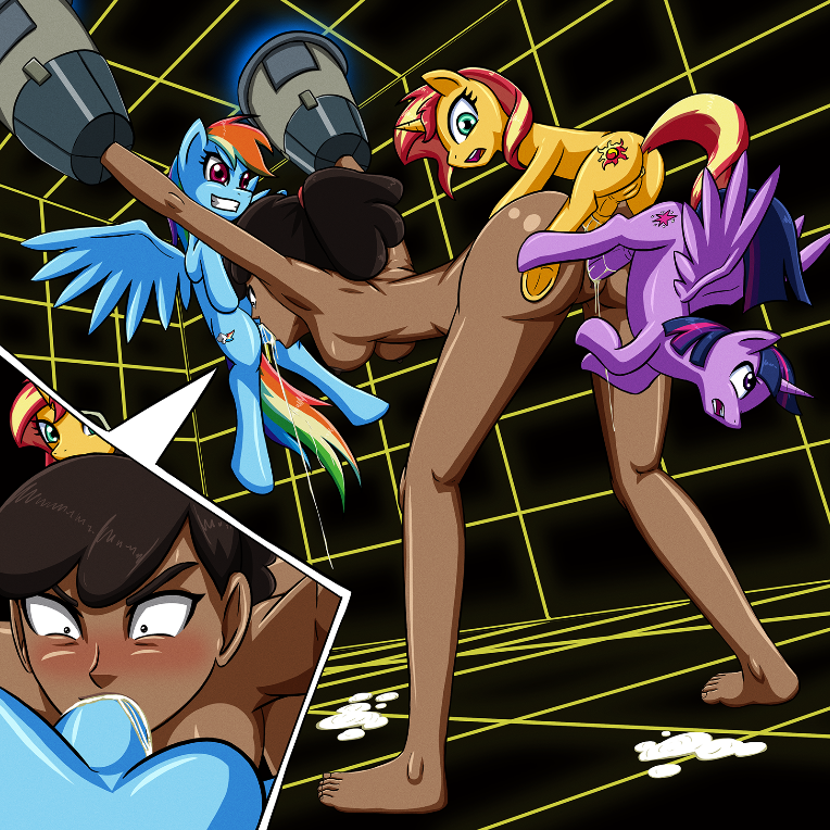 1:1 2021 alternate_version_available anal anal_sex arm_restraints artemispolara beckett_mariner bent_forward bodily_fluids bondage breasts brown_hair crossover cum_dumpster cum_in_mouth cum_inside cum_on_floor dark-skinned_female dark_skin double_penetration equestria_girls equine female friendship_is_magic futa_on_female futa_sans_balls futanari gangbang group group_sex handcuffed helpless hi_res holodeck horse human immobile interspecies my_little_pony nude oral rainbow_dash_(mlp) red_hairband sex_slave small_but_hung standing standing_sex star_trek star_trek_lower_decks submissive sunset_shimmer twilight_sparkle_(mlp) used_as_an_object used_like_a_toy vaginal_penetration zoophilia